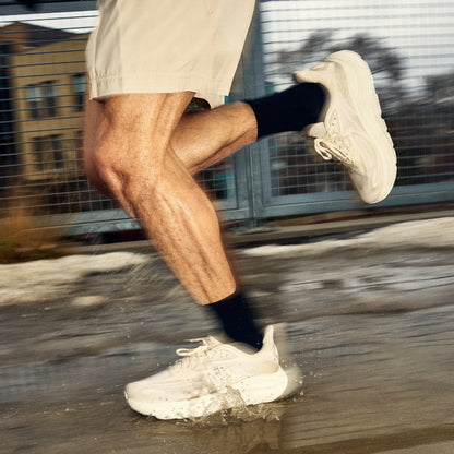 Men's Run Micro Crew Cushioned Ultra-Lightweight Running Socks