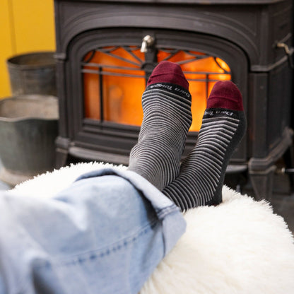 Men's Microstripe Crew Lightweight Lifestyle Socks